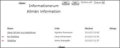 Så här kan ett informationsrum se ut!