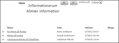 Så här kan ett informationsrum se ut!